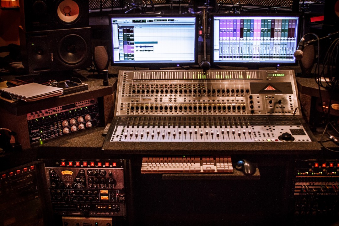 Console at Pyramix Studios