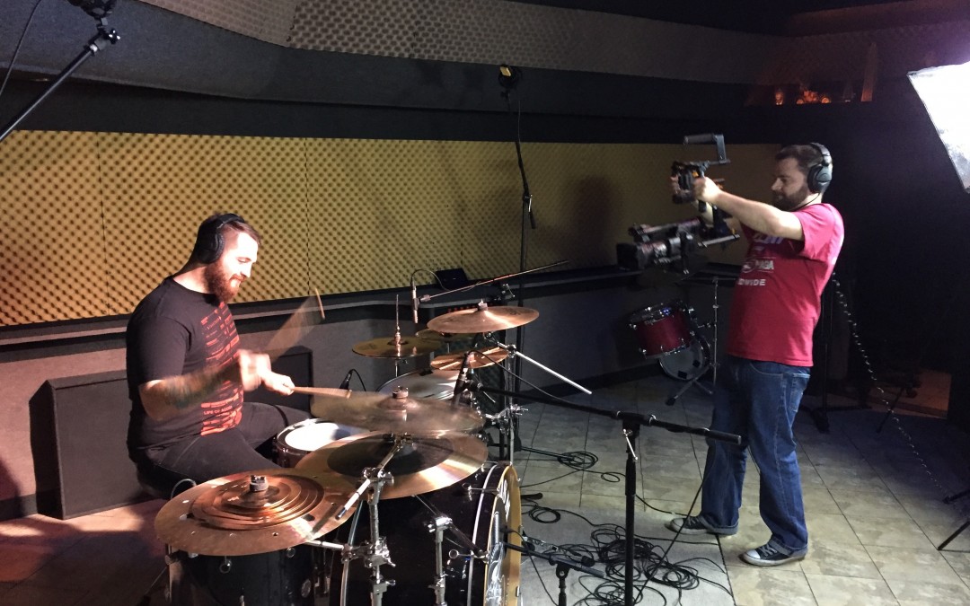 Stephen Filming JD Drum Video